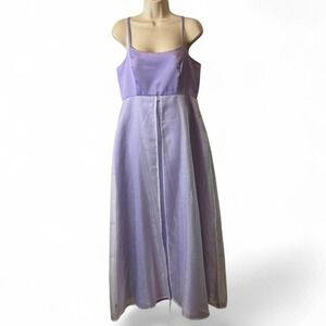 Vintage‎ 90s Lavender Sheer Organza Prom Gown, Women's Size 10